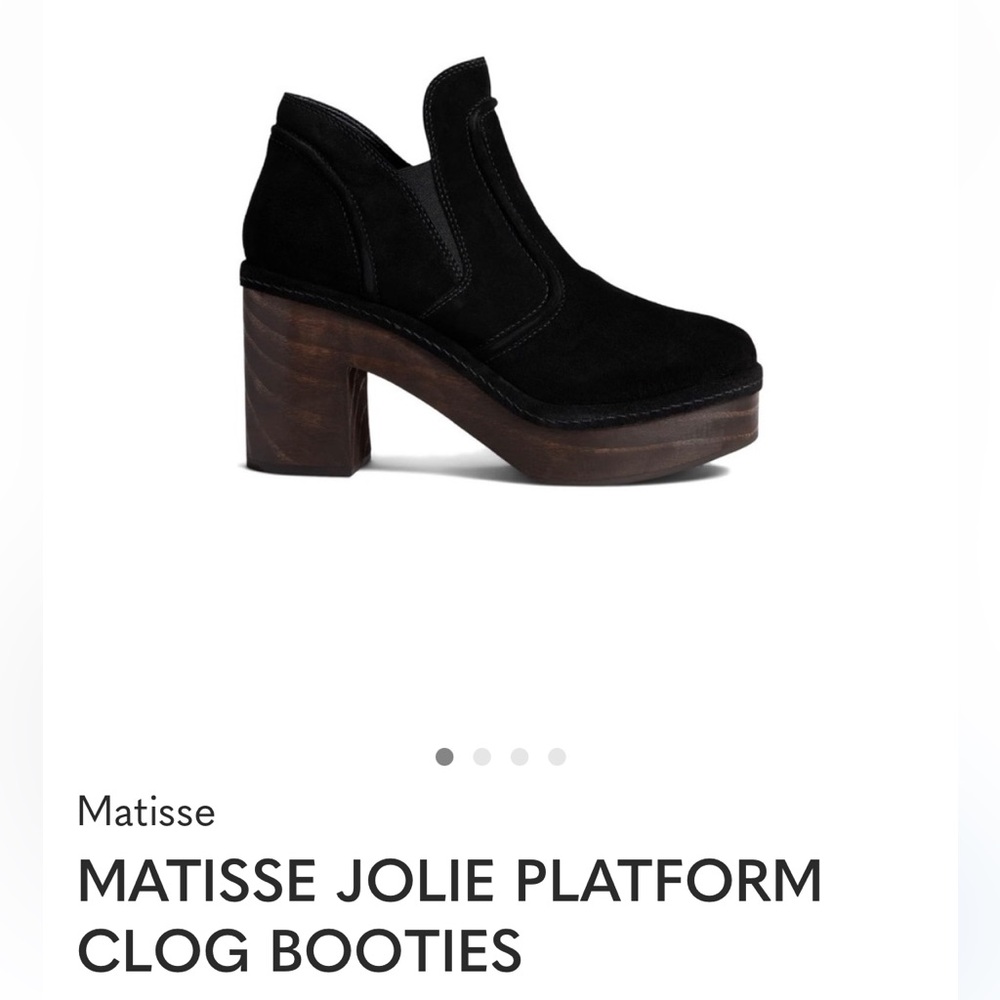 Matisse Jolie Platform clog Booties 7 black
NWOT $200